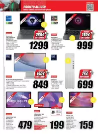 Volantino MediaWorld Pagina 5: Lenovo LOQ Essential €1.299,00, Lenovo Notebook LOQ 83DX00FUIX €999,00