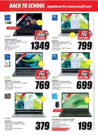 Volantino MediaWorld Pagina 8: Acer Notebook Aspire 15 €769,00, Acer Notebook Aspire Go 15 €699,00