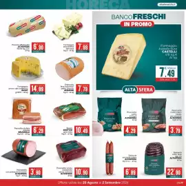 Volantino Altasfera Pagina 5: Mortadella con pistacchi tricolore Altasfera €3,90, Formaggio emmenthal francese €7,99