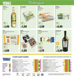 Volantino Hurrà Pagina 16: Bioricchi Crostatina Integrale al Mirtillo €1,79, Aceto di mele Bio €1,49