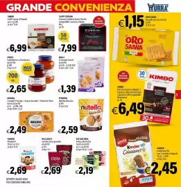 Volantino Hurrà Pagina 3: Kimbo Caffè Gusto di Napoli €6,99, Ferrero Nutella Biscuits €2,59