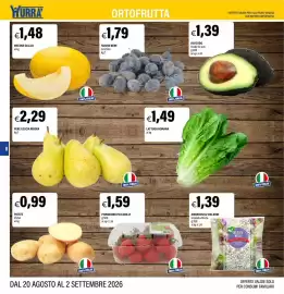 Volantino Hurrà Pagina 8: Melone giallo €1,48, Susine nere Cestino €1,79