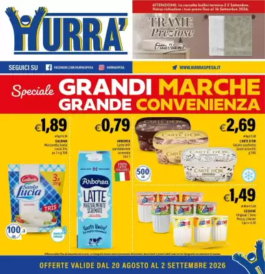 Hurrà (valido fino al 2-09)