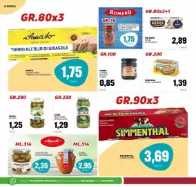 Volantino Emporio Amato Pagina 10: Migro Capperi in aceto di vino €0,85, Montana carne jambonet €1,39