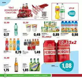 Volantino Emporio Amato Pagina 2: Valfrutta succhi di frutta in brick €0,89, Peroni birra in lattina €1,08