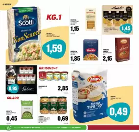 Volantino Emporio Amato Pagina 8: Barilla cous cous €1,85, Amato Fagioli Borlotti Cannellini-Ceci €0,69
