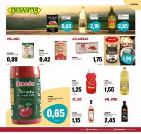 Volantino Emporio Amato Pagina 9: De Rica polpa pronta €1,75, Pomi' ketchup top down €1,25