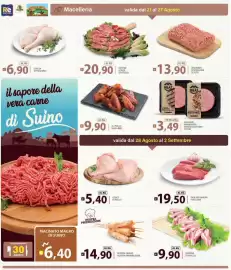 Volantino Re Mercato Lucrezia Pagina 4: Amadori hamburger angus/scottone €3,49, Puntine di vitello €9,90