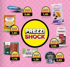 Volantino Tigre Pagina 3: Caffè Kimbo Macinato Fresco €3,99, Pastina Gemmine Plasmon €1,49