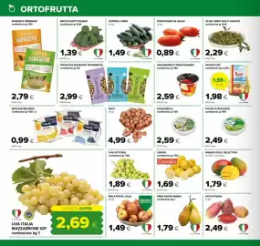 Volantino Tigre Pagina 6: Broccolletti filmati €1,39, Noci €4,99