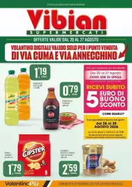 Volantino Vibian Pagina 1: Cipster the original €1,79, Donzela filetti di tonno all'olio di oliva €2,59