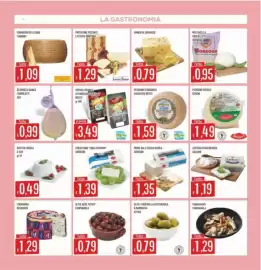 Volantino Mercadò Pagina 4: Primo sale coccia bianca Aprigoni €1,35, Provelone piccante Latteria Sorensina €1,29