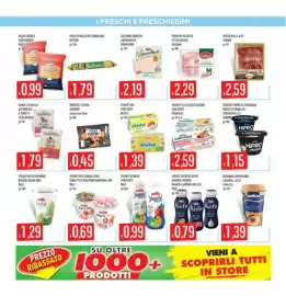 Volantino Mercadò Pagina 9: Yogurt vellutato/leggero Parmalat €2,59, Würstel Evviva €0,45
