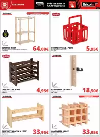 Volantino Brico Io Pagina 10: Scaffale in kit Astigarra €64,00, Cantinetta 6 posti Stefanplast €4,95