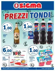 Volantino Sigma Pagina 1: Pepsi Cola €1,00, Moretti birra €1,00