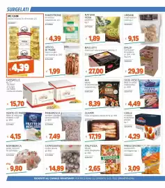Volantino Stop&Shop Pagina 12: AIA kebab di tacchino/pollo €8,39, Natura Vera piselli fini €1,89