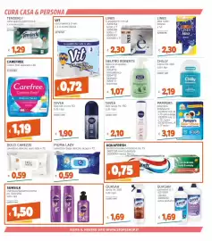 Volantino Stop&Shop Pagina 23: Salviettine baby delicate acqua Piuma Lady €0,59, Vit carta igienica 3 veli €0,72