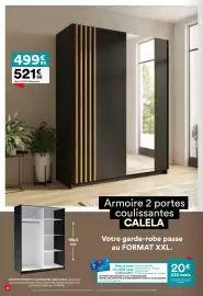 Catalogue BUT page 18: Calela armoire 2 portes coulissantes €499,99
