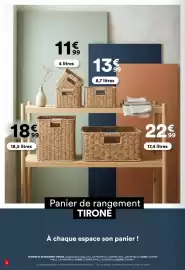 Catalogue BUT page 2: TIRONE Panier de rangement €11,99