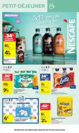 Catalogue Carrefour Drive page 11: Lactel - caffe latte €1,88, Nestlé - poudre chocolatée nesquik €6,19