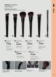 Folheto O Boticário Página 117: Make b. pincel para pó €19,99, Make b. pincel espiral €11,99