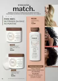 Folheto O Boticário Página 82: Match ciência das curvas máscara hidratante cachos 2abc a 3abc €18,99