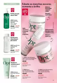 Catálogo Oriflame Página 101: Água micelar calmante opt optimals €8,99, Esfoliante facial opt optimals €8,99