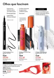 Catálogo Oriflame Página 66: Máscara pump & plump the one €6,49, Protetor de Pestanas com Pente €2,99