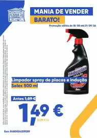 Folheto Casa Cheia Página 1: Limpador spray de placas e indução selex €1,49