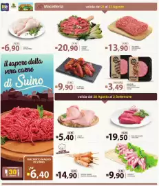 Volantino Supermercati Bruscoli Pagina 4: Hamburger Amadori €3,49, Puntine di vitello €9,90