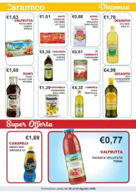 Volantino Caramico Pagina 19: La Fiammante pomodorini €0,61, Carapelli oliva frantoliva €4,35