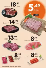 Catálogo Supermercados Lupa Página 3: Cinta de lomo de cerdo €5,49, Salchichas frescas blancas o rojas €8,95