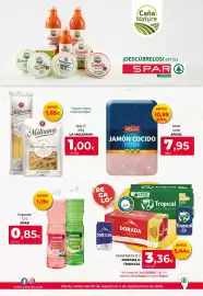 Folleto Spar La Palma Página 1: Argal jamón cocido extra €7,95, La Molisana pasta €1,00