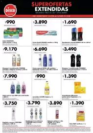 Folleto Disco Página 5: Colgate crema dental sensitive €3.890,00, Lysol limpiador cremoso lysoform sanitizante €3.750,00