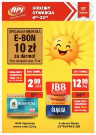 API MARKET gazetka tydzień 34 Strona 1: Masło Ekstra z Hajnówki €2,99, JBB Kiełbasa Śląska €12,99