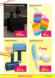 Hi five tilbudsavis uge 34 Side 4: Tørrebolde uld €20,00, Sæbedispenser m. opbevaring €50,00