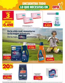 Catálogo Ara semana 34 Página 14: Bubu aceite para bebé €8.850,00, Servilleta familia acolchamax normal €5.190,00
