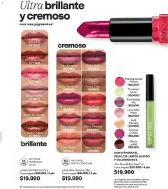 Catálogo Avon Página 41: Malva - labial ultra shimmer 3.6 g €19.990,00, Malva - labial ultra cremoso 3.6 g €19.990,00