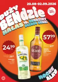 Duży Ben gazetka Strona 1: Likier Lubelska Cytrynówka €24,99, Whisky Grant's Ruby Plum €57,99