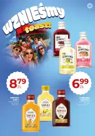 Duży Ben gazetka Strona 28: Likier Lubelska Wiśniówka €6,99, Likier Soplica Morelowa €8,79