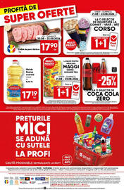 Catalog PROFI săptămâna 34 Pagină 18: Cotlet de porc fără os €17,90, Unisol ulei de floarea soarelui €17,19