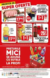 Catalog PROFI săptămâna 34 Pagină 18: Cotlet de porc fără os €17,90, Unisol ulei de floarea soarelui €17,19