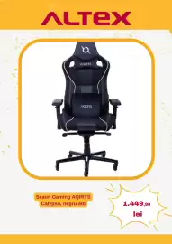 Catalog Altex săptămâna 34 Pagină 5: Aqirys scaun gaming calypso €1.449,90