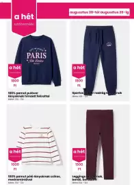 Pepco akciós újság hét 34 Oldal 2: A het leggings €1.300,00, A het sportos jogger nadrág lányoknak €1.800,00