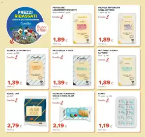 Volantino Tigre Pagina 10: Filoncino formaggio dolce a pasta filata Consilia €2,19, Mozzarella senza lattosio Consilia €1,89