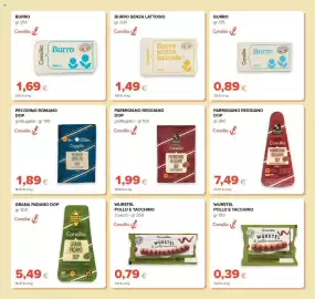 Volantino Tigre Pagina 11: Würstel di pollo e tacchino Consilia €0,79, Consilia Parmigiano Reggiano DOP €7,49