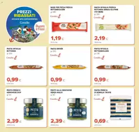 Volantino Tigre Pagina 14: Pasta sfoglia rettangolare Consilia €0,99, Pesto alla genovese senza aglio Consilia €2,39