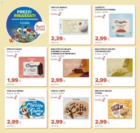 Volantino Tigre Pagina 18: Maxi Stecco con pistacchio Consilia €2,99, Coni al Caffè Consilia €2,99