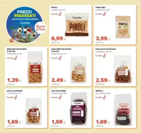 Volantino Tigre Pagina 2: Nocciole sgusciate Consilia €2,59, Anacardi sgusciati e salati Consilia €2,49