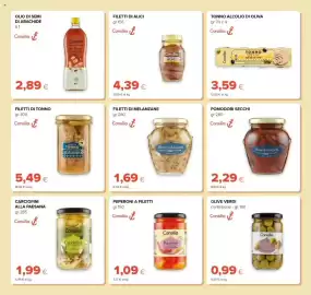 Volantino Tigre Pagina 21: Pomodori secchi Consilia €2,29, Filetti di tonno Consilia €5,49